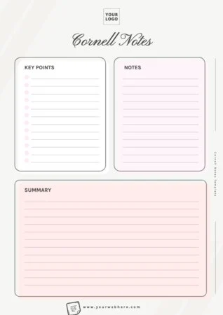 Edit a Cornell note format