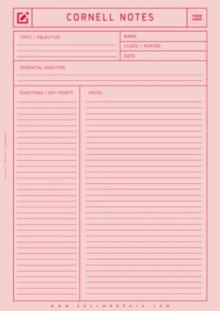 Edit a Cornell note format