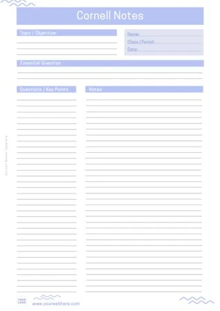 Edit a Cornell note format