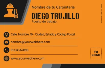 Edita un flyer de carpintería