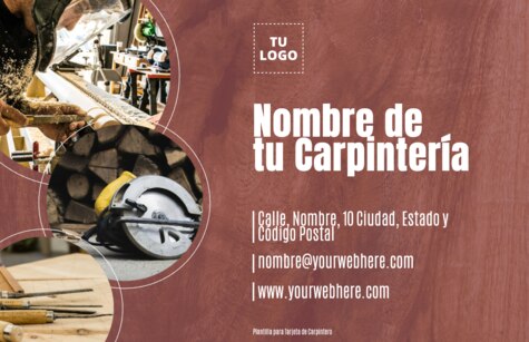 Edita un flyer de carpintería