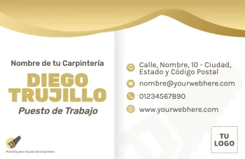 Edita un flyer de carpintería