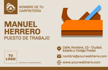 Edita un flyer de carpintería