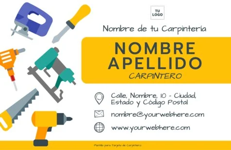 Edita un flyer de carpintería