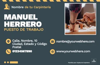 Edita un flyer de carpintería