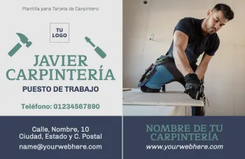 Edita un flyer de carpintería