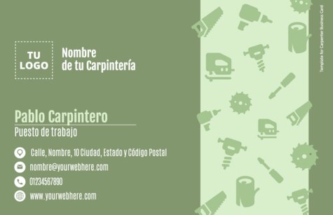 Edita un flyer de carpintería