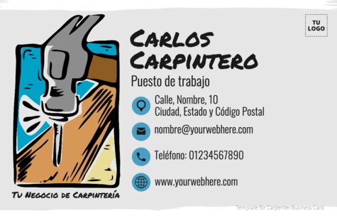 Edita un flyer de carpintería