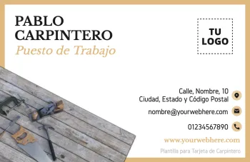 Edita un flyer de carpintería