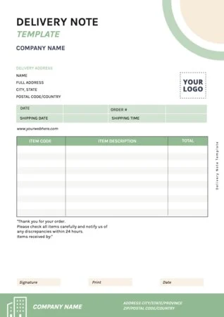 Editar uma nota de entrega