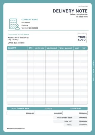 Editar uma nota de entrega