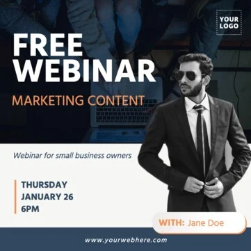 Edit a webinar template