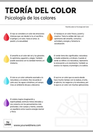 Edita una plantilla con colores