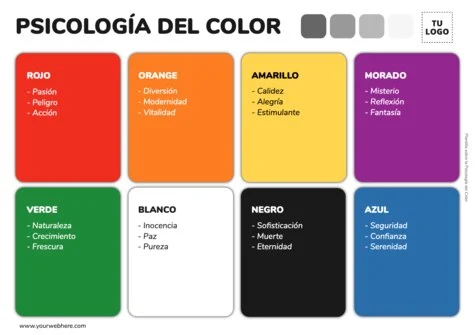 Edita una plantilla con colores