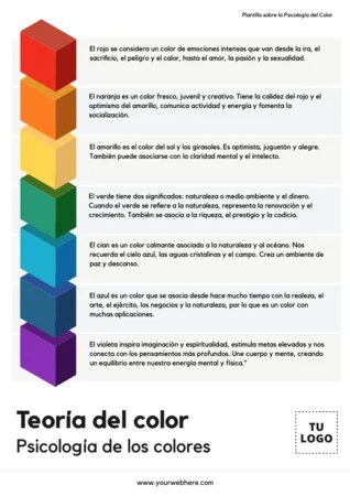 Edita una plantilla con colores