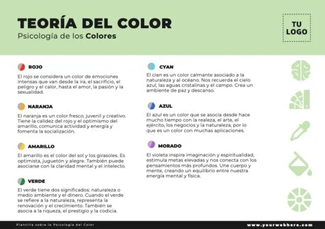 Edita una plantilla con colores