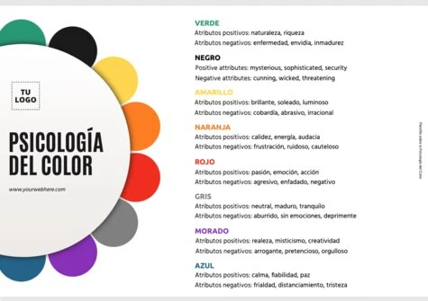 Edita una plantilla con colores