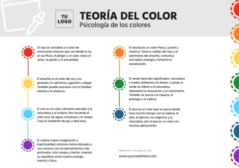 Edita una plantilla con colores