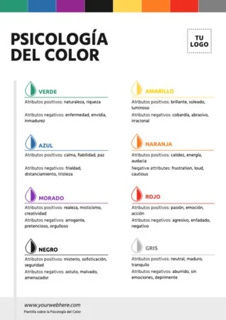 Edita una plantilla con colores