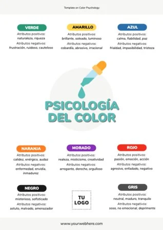 Edita una plantilla con colores