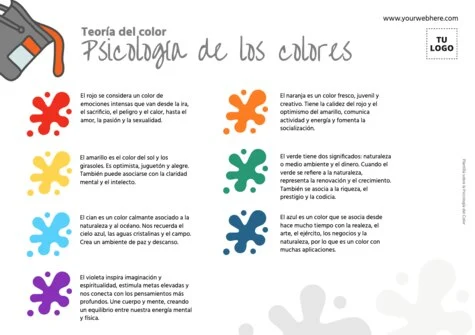 Edita una plantilla con colores