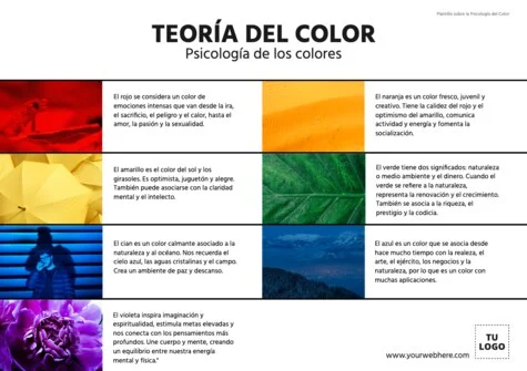 Edita una plantilla con colores