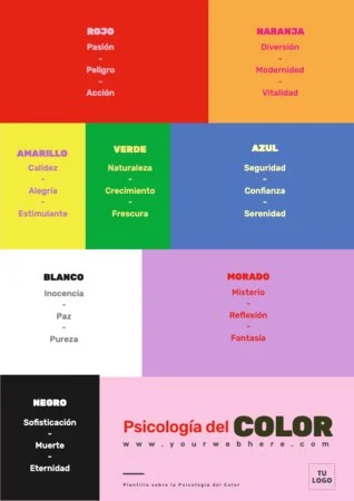 Edita una plantilla con colores