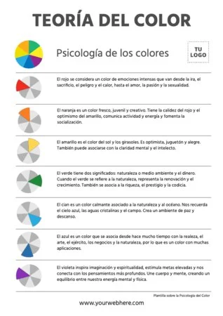 Edita una plantilla con colores