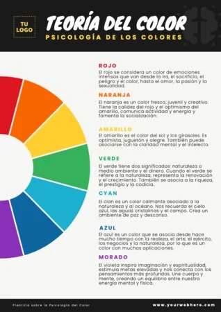 Edita una plantilla con colores