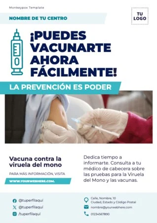 Edita un flyer de Mpox