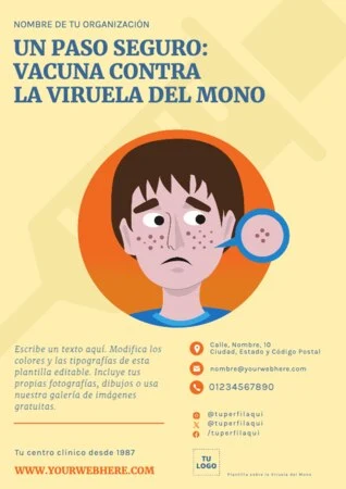 Edita un flyer de Mpox