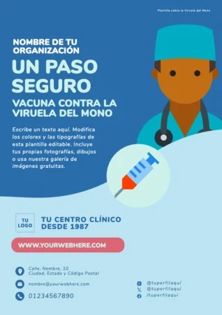 Edita un flyer de Mpox