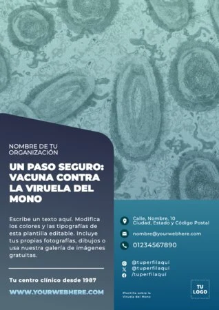 Edita un flyer de Mpox