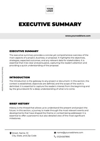 Edit an Executive Summary