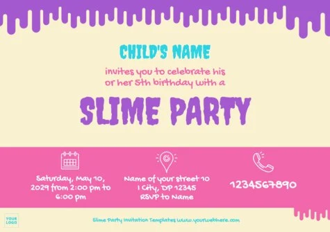 Edit a Slime invitation