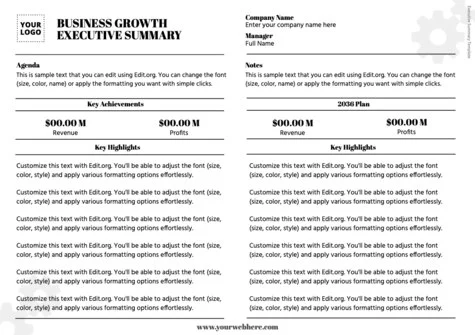 Edit an Executive Summary