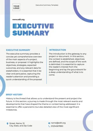 Edit an Executive Summary