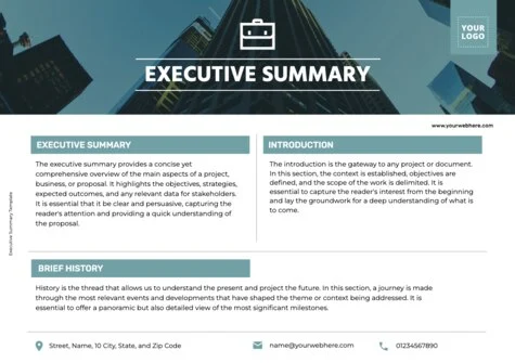 Edit an Executive Summary