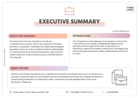 Edit an Executive Summary