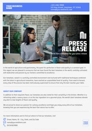 Edit a Press Release