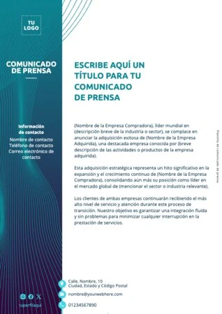 Edita una nota de prensa