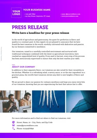 Edit a Press Release