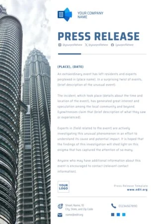 Edit a Press Release