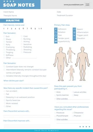 Edit a SOAP charting template