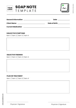 Edit a SOAP charting template