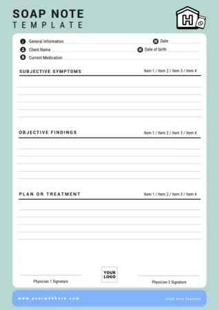 Edit a SOAP charting template