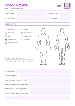 Edit a SOAP charting template