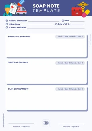 Edit a SOAP charting template