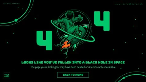 Edit a 404 landing page