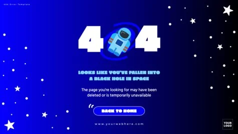 Edit a 404 landing page